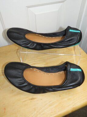 TIEKS By Gavrieli Classic Matte Black Leather Women's Ballet Flats Size 10